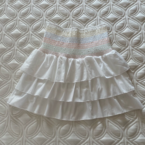 White ruffle skirt size small - Picture 1 of 3